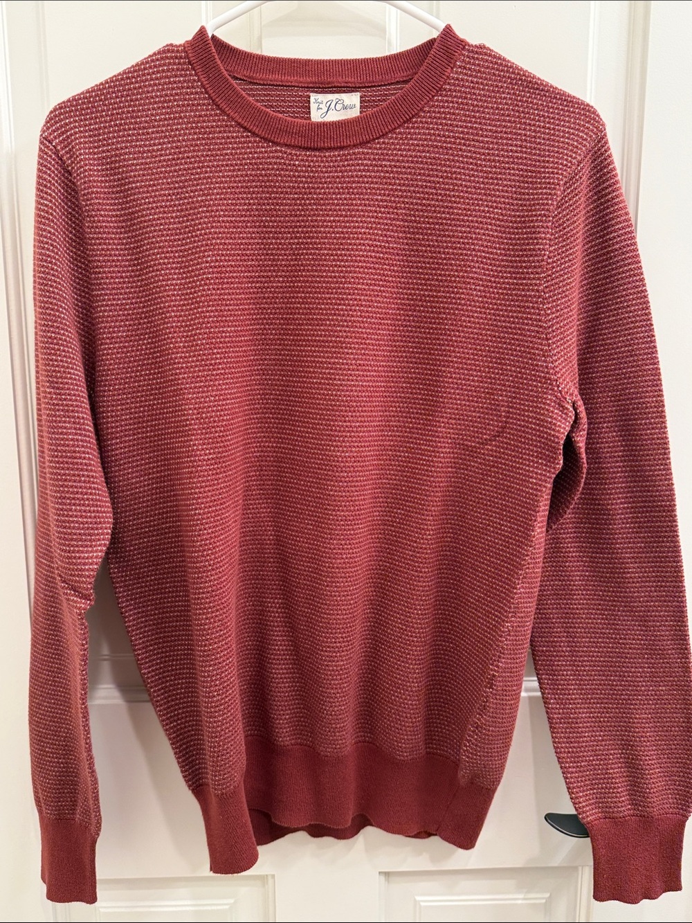 J. Crew Men's Crewneck Sweater in Dusty Rose